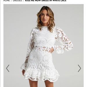 White Lace Mini dress